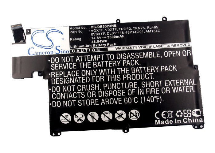 Replacement Battery for DELL Inspiron 13z-5323 – Notebook, Laptop – 3300mAh / 48.84Wh / 14.8V