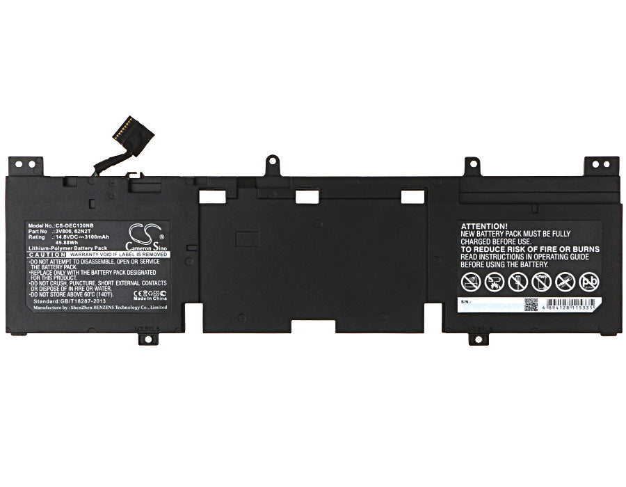 Replacement Battery for DELL Alienware 13 – Notebook, Laptop – 3100mAh / 45.88Wh / 14.8V