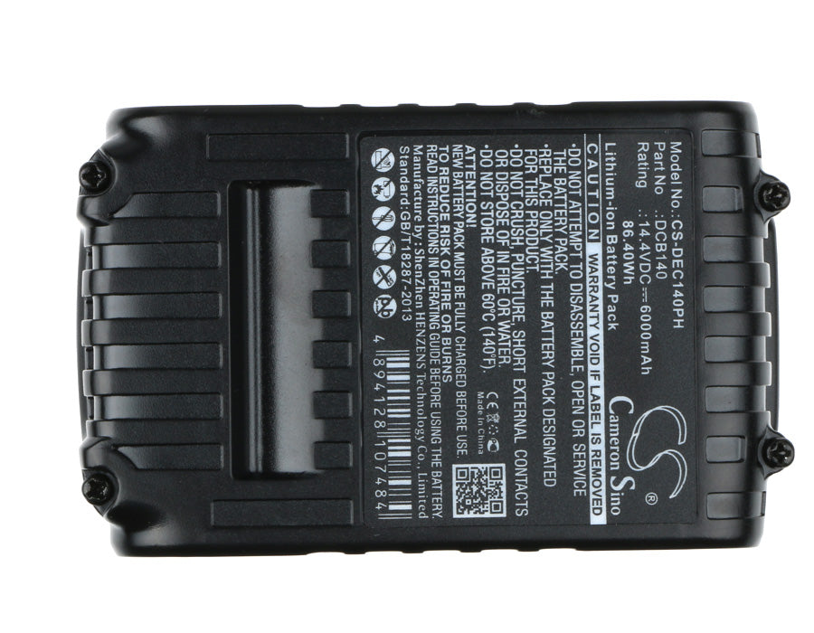 Replacement Battery for DeWalt DCB090 – Power Tools – 6000mAh / 86.40Wh / 14.4V