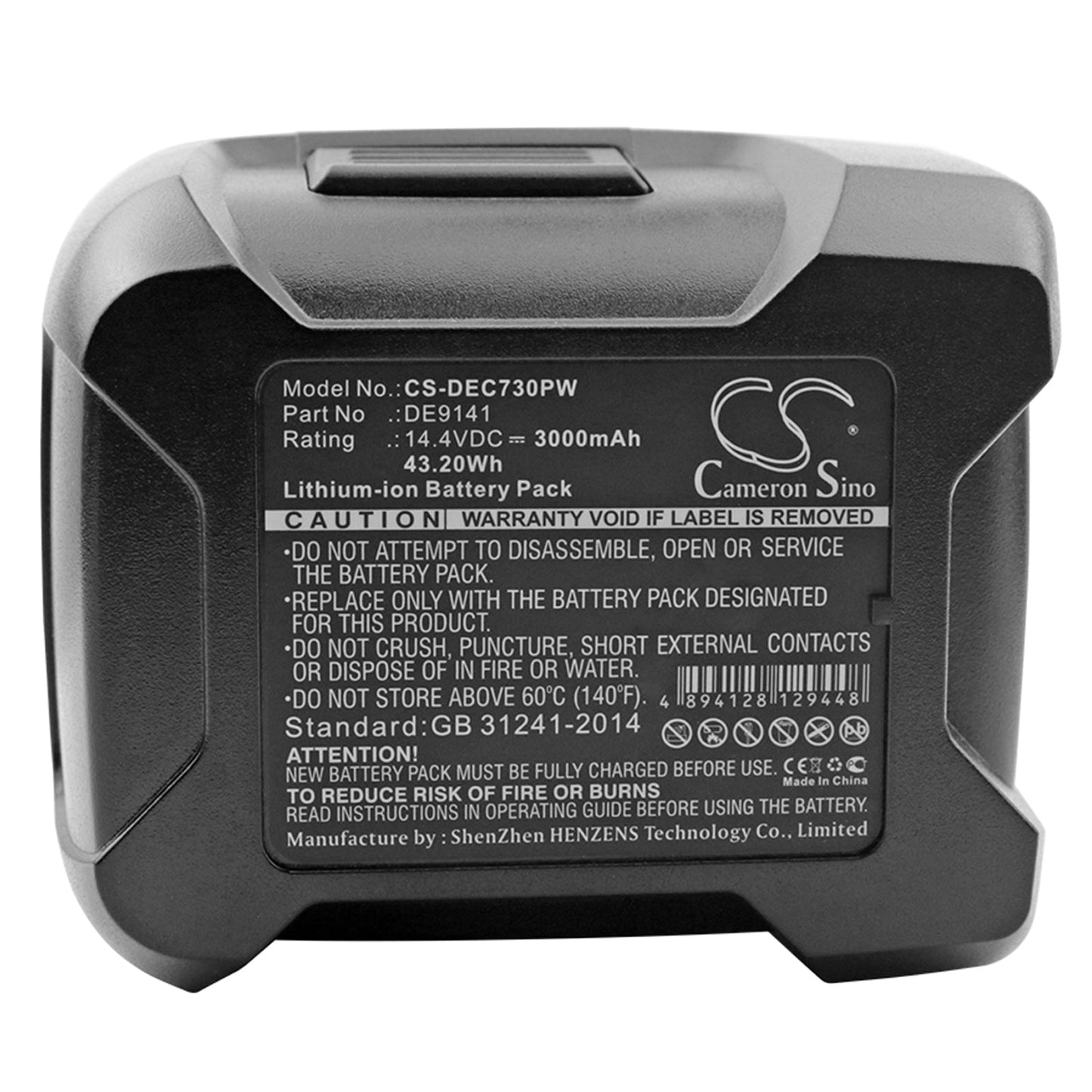 Replacement Battery for DeWalt DC528 (Flash Light) – Power Tools – 3000mAh / 43.20Wh / 14.4V