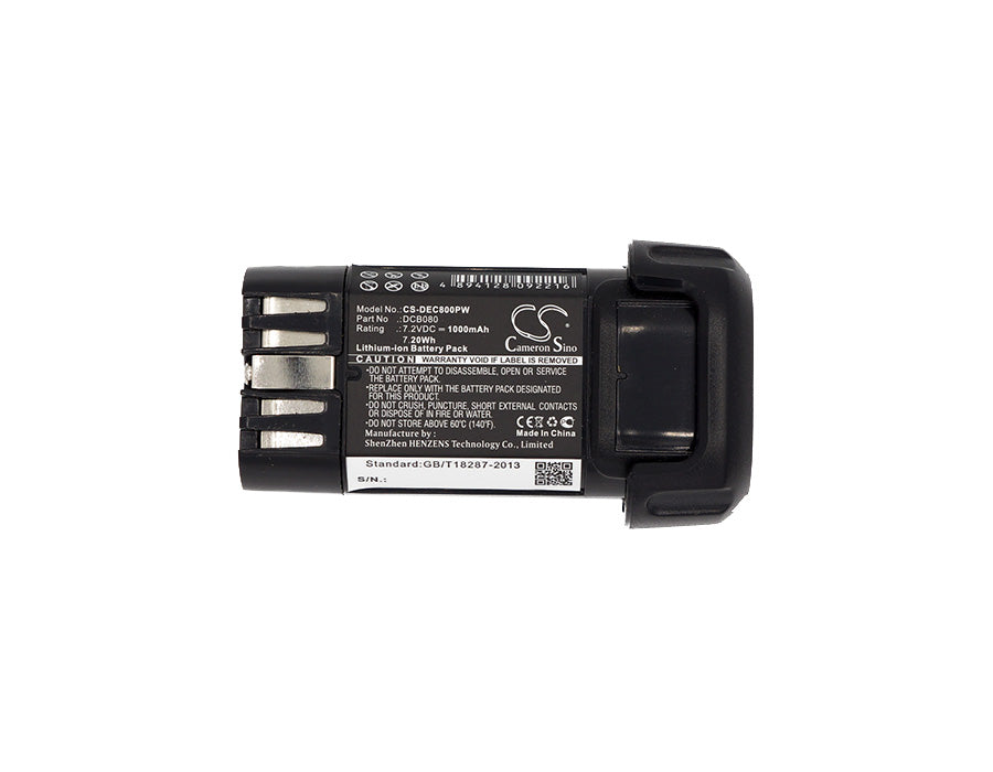 Replacement Battery for DeWalt DCB095 – Power Tools – 1000mAh / 7.20Wh / 7.2V