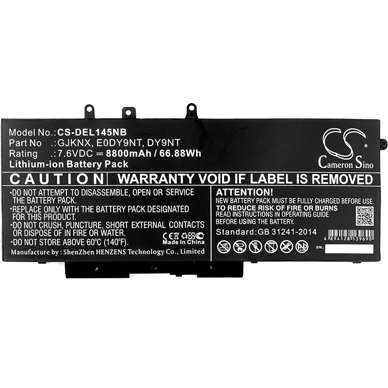 Replacement Battery for Dell Latitude 14 5491 – Notebook, Laptop – 8800mAh / 7.6V - image 3