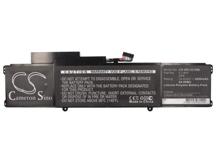 Replacement Battery for DELL 421x-1046 – Notebook, Laptop – 4600mAh / 68.08Wh / 14.8V
