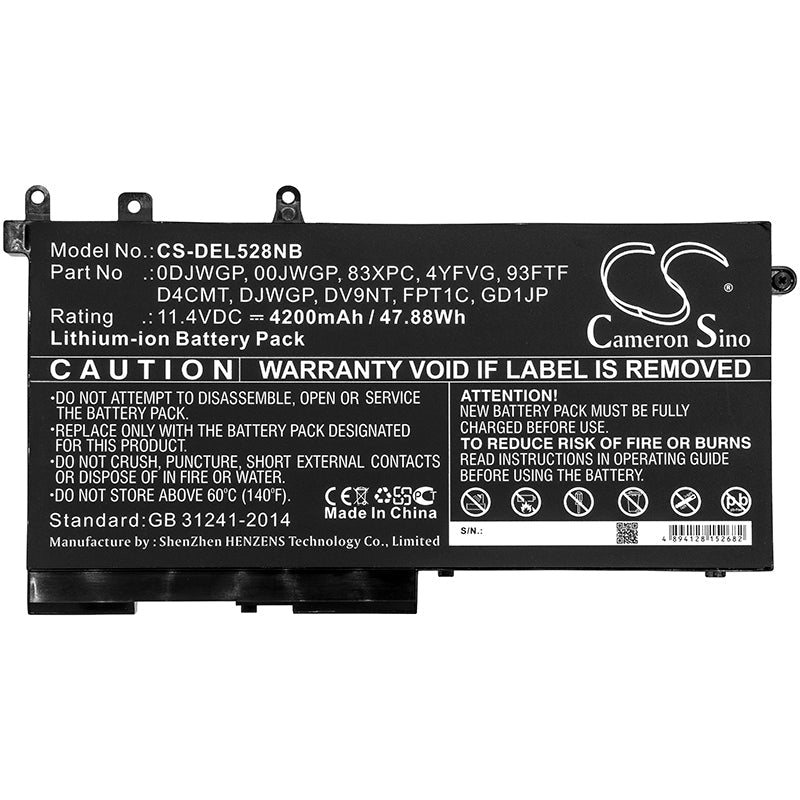Replacement Battery for Dell Latitude 12 5290 – Notebook, Laptop – 4200mAh / 11.4V - image 5