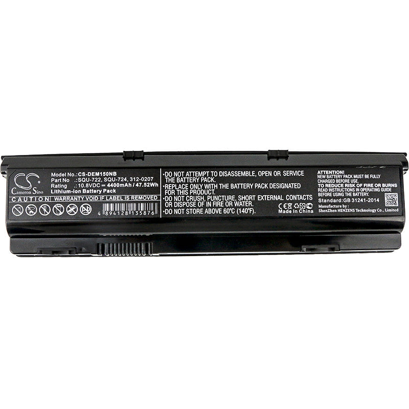 Replacement Battery for DELL Alienware M15X – Notebook, Laptop – 4400mAh / 47.52Wh / 10.8V
