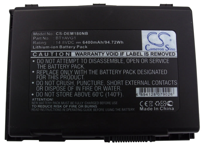 Replacement Battery for Dell Alienware M18x – Notebook, Laptop – 6400mAh / 14.8V - image 5