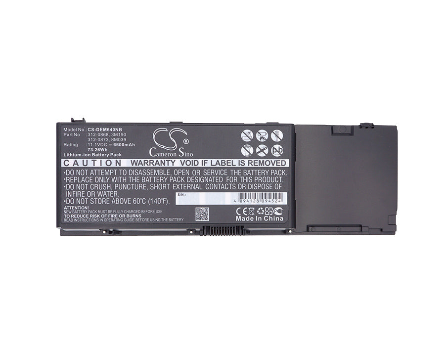 Replacement Battery for Dell Precision M6400 – Notebook, Laptop – 6600mAh / 11.1V - image 3