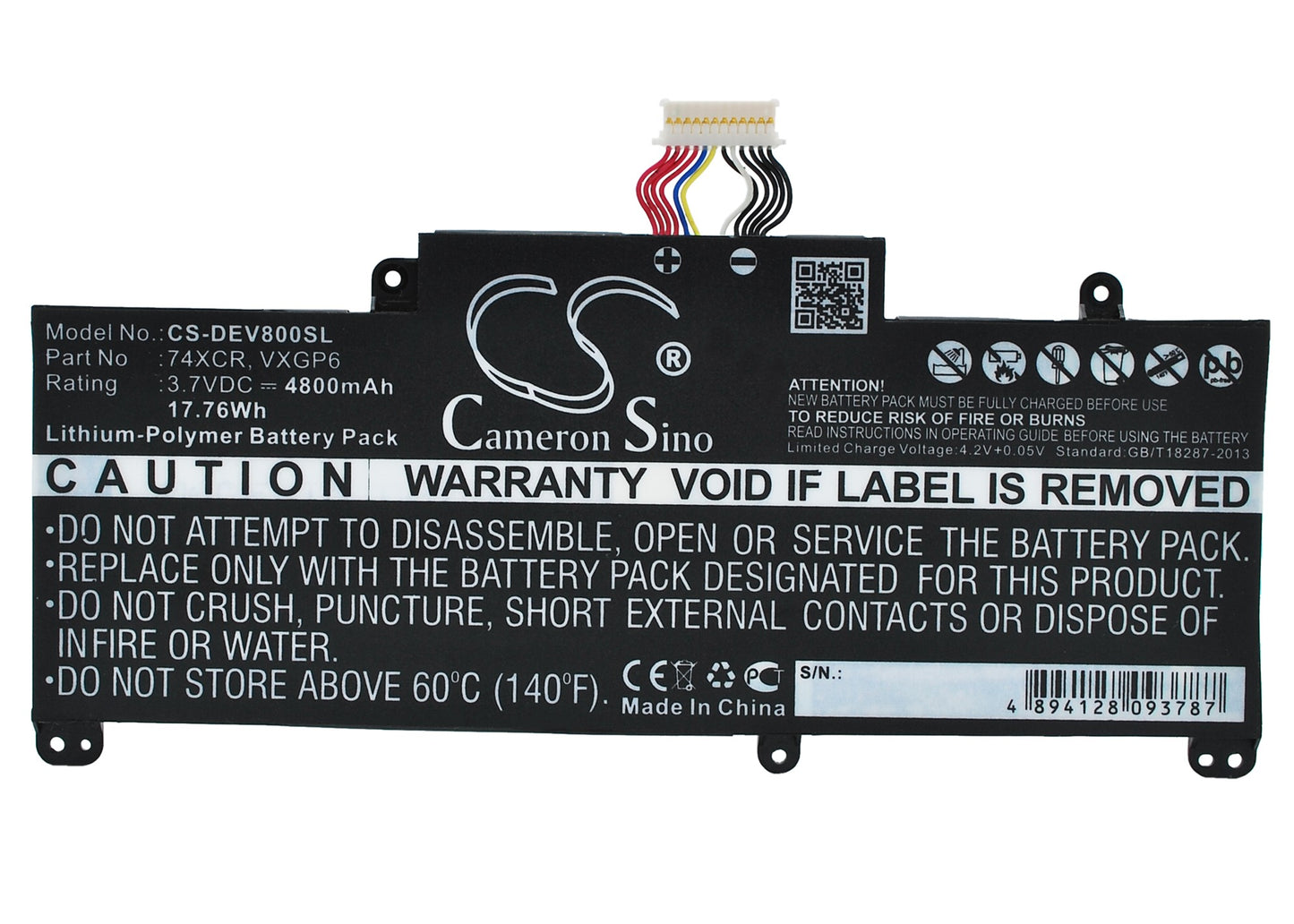 Replacement Battery for Dell Venue 8 Pro – Tablet – 4800mAh / 3.7V - image 5