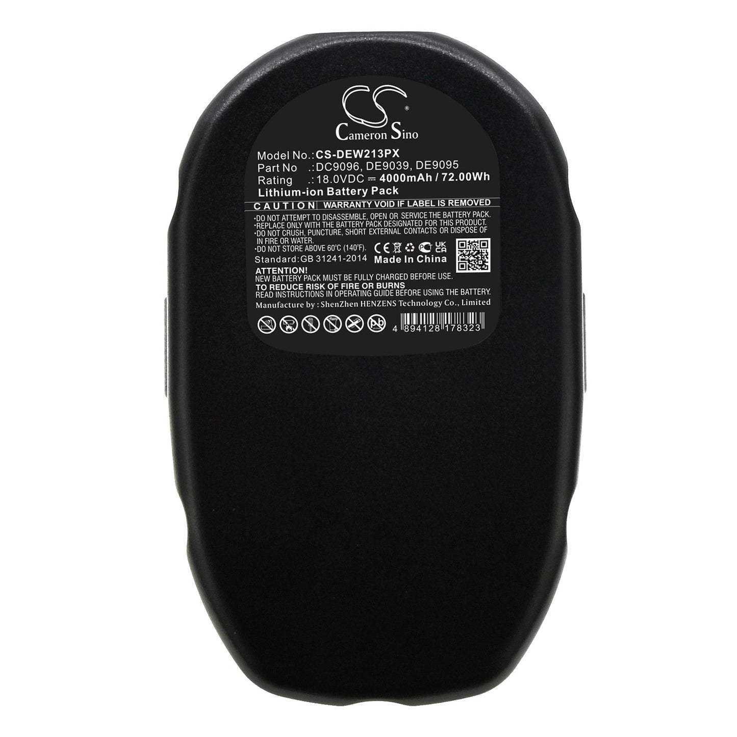 Replacement Battery for DeWalt DC020 – Power Tools – 4000mAh / 72.00Wh / 18.0V