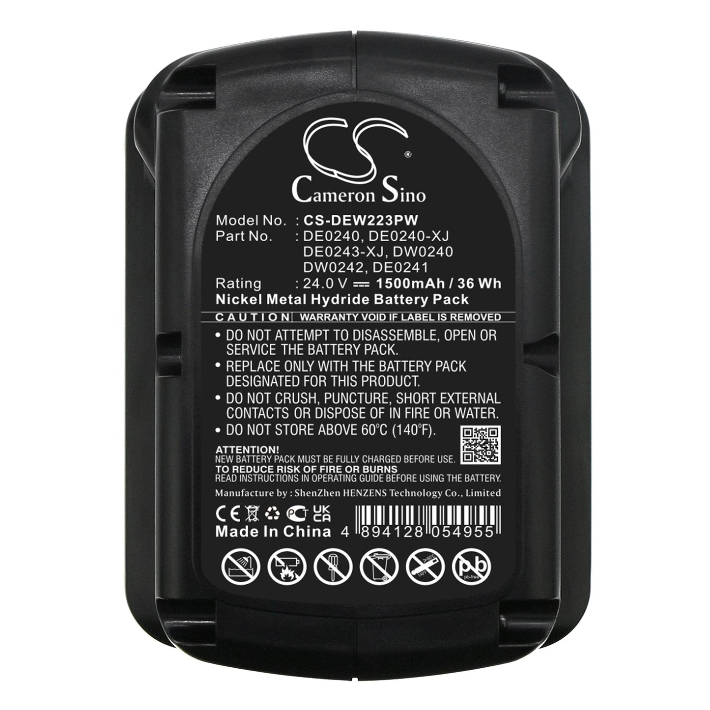 Replacement Battery for DeWalt DC222KA – Power Tools – 1500mAh / 24.0V