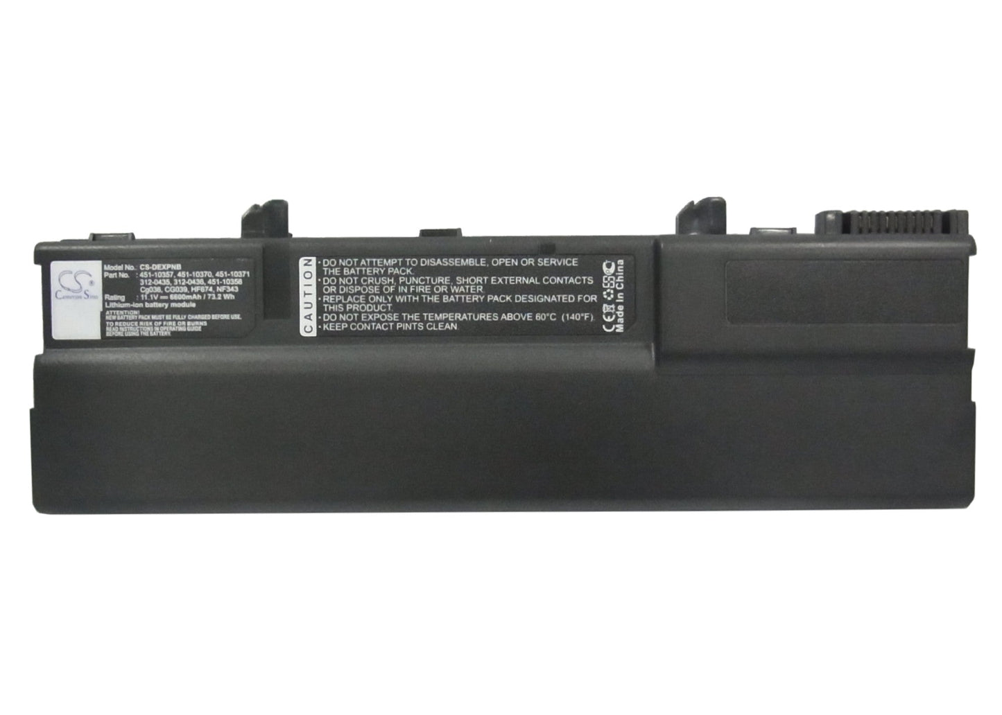 Replacement Battery for DELL XPS M1210 – Notebook, Laptop – 6600mAh / 11.1V