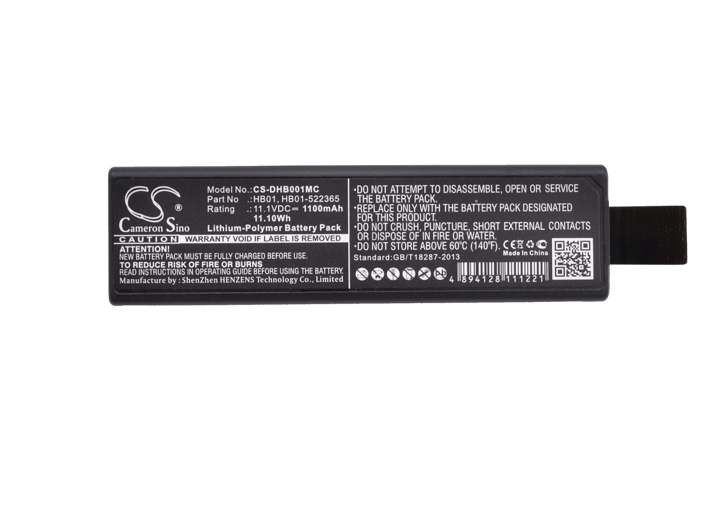 Replacement Battery for DJI Osmo – Camera – 1100mAh / 12.21Wh / 11.1V
