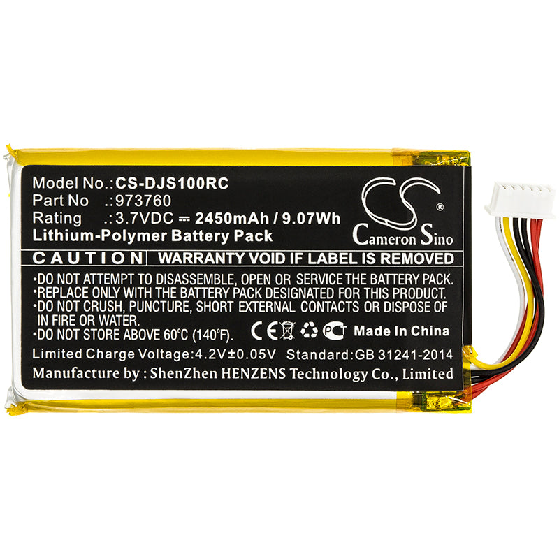 Replacement Battery for DJI Mavic Air Remote Controller Mavic Pro 2 Remote Controller, Mavic Pro Controller, – 2450mAh / 9.07Wh