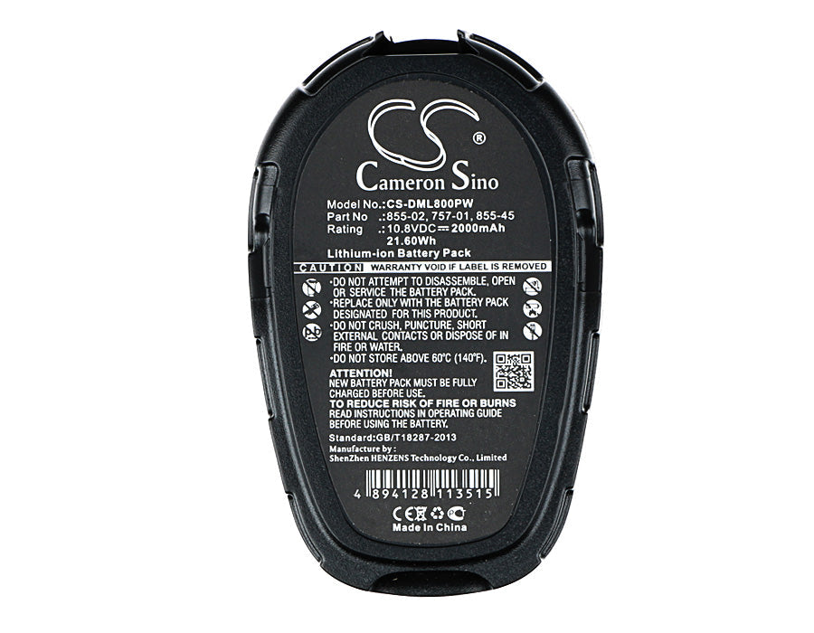 Replacement Battery for DREMEL 8000-01 – Power Tools – 2000mAh / 21.60Wh / 10.8V
