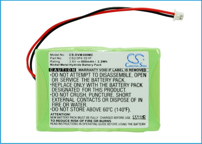 Replacement Battery for Digital Ally DVM 500 – Camera – 600mAh / 2.16Wh / 3.6V