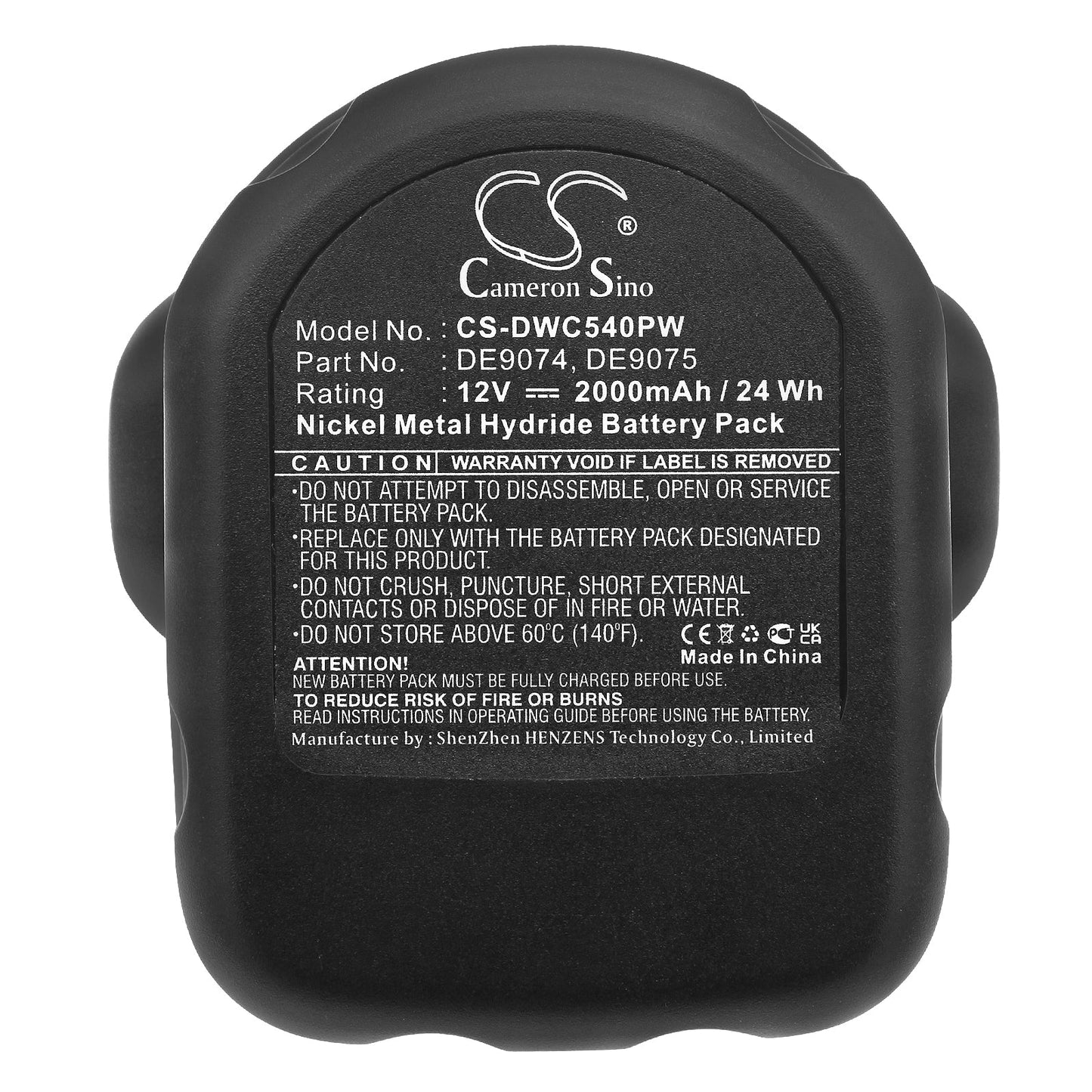 Replacement Battery for DeWalt 152250-27 – Power Tools – 2000mAh / 24.00Wh / 12.0V
