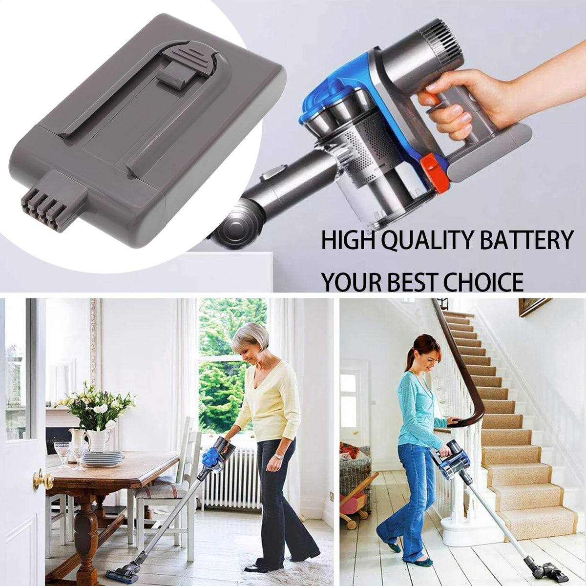 Replacement Battery for Dyson DC-16 – Vacuum – 2000mAh / 22.2V