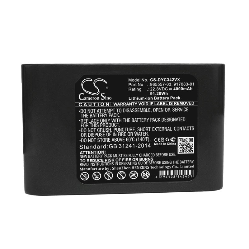 Replacement Battery for Dyson DC31 Animal – Vacuum – 4000mAh / 91.20Wh / 22.8V