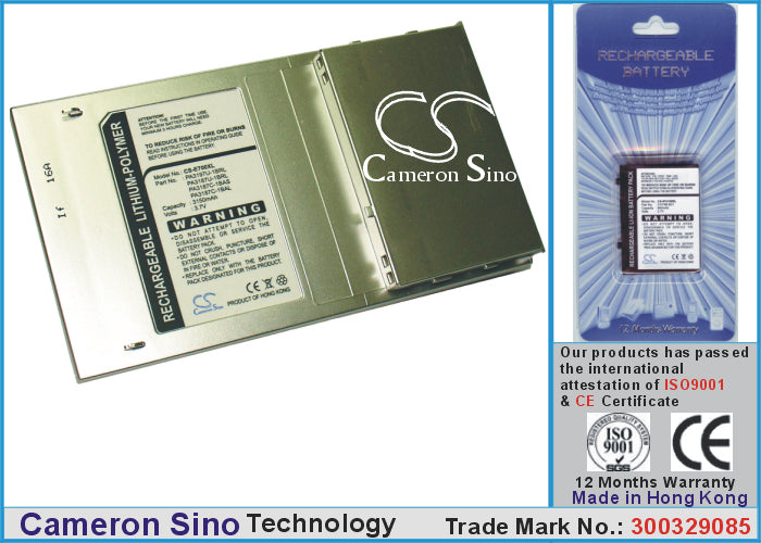 Replacement Battery for Toshiba E740 – PDA, Pocket PC – 3150mAh / 3.7V