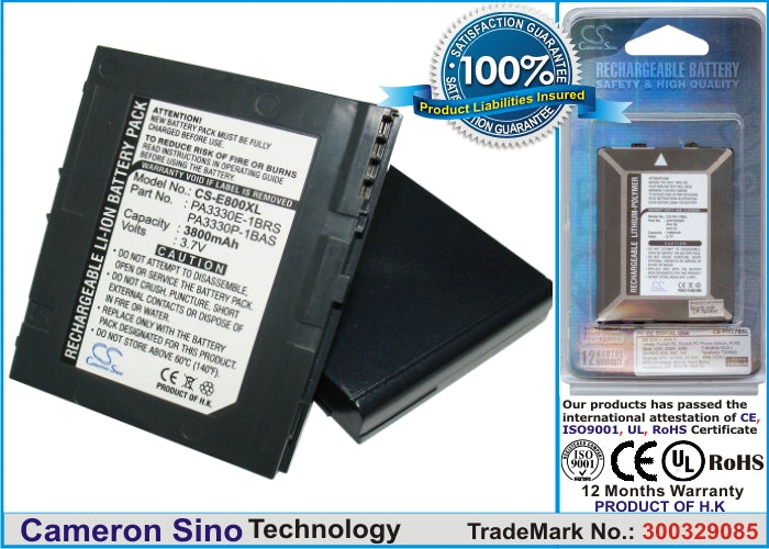 Replacement Battery for Toshiba E800 – PDA, Pocket PC – 3800mAh / 3.7V