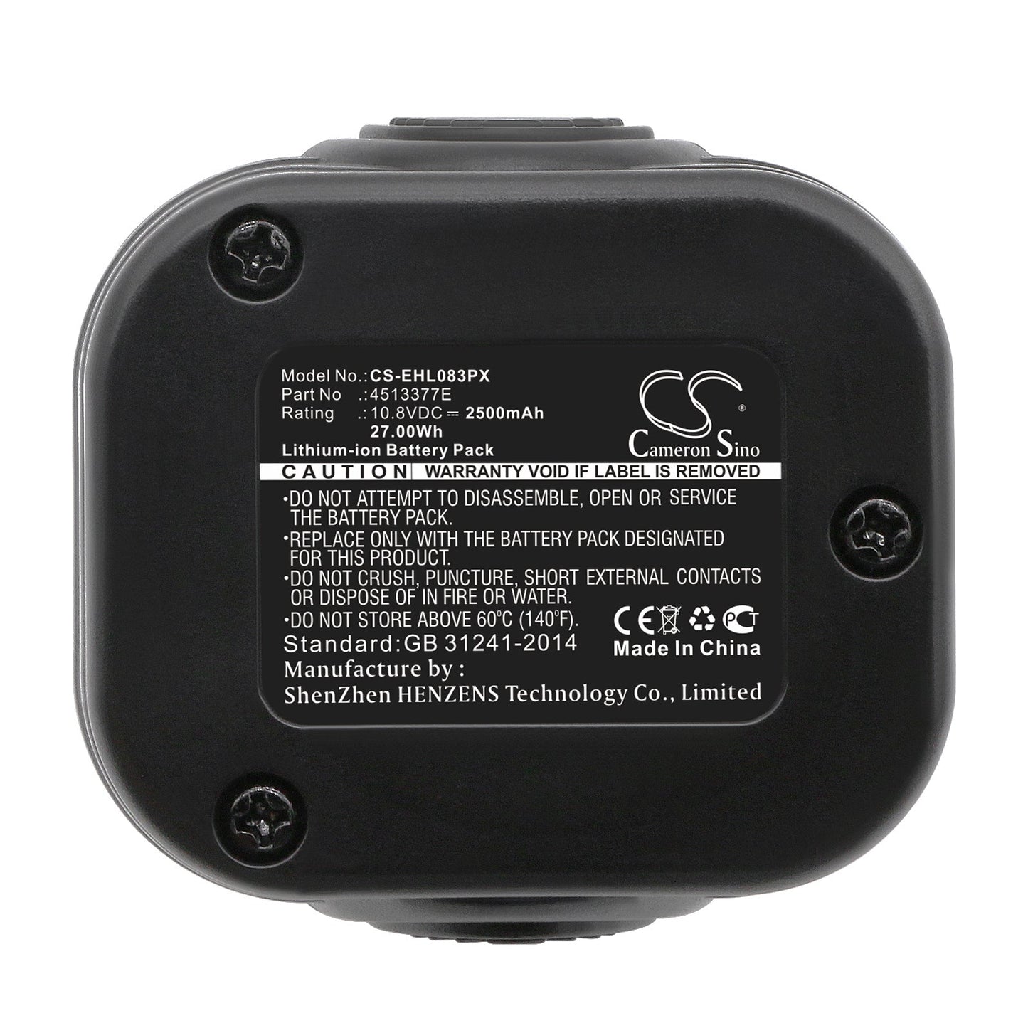 Replacement Battery for Einhell BT-CD 10.8/3 LI – Power Tools – 2500mAh / 27.00Wh / 10.8V