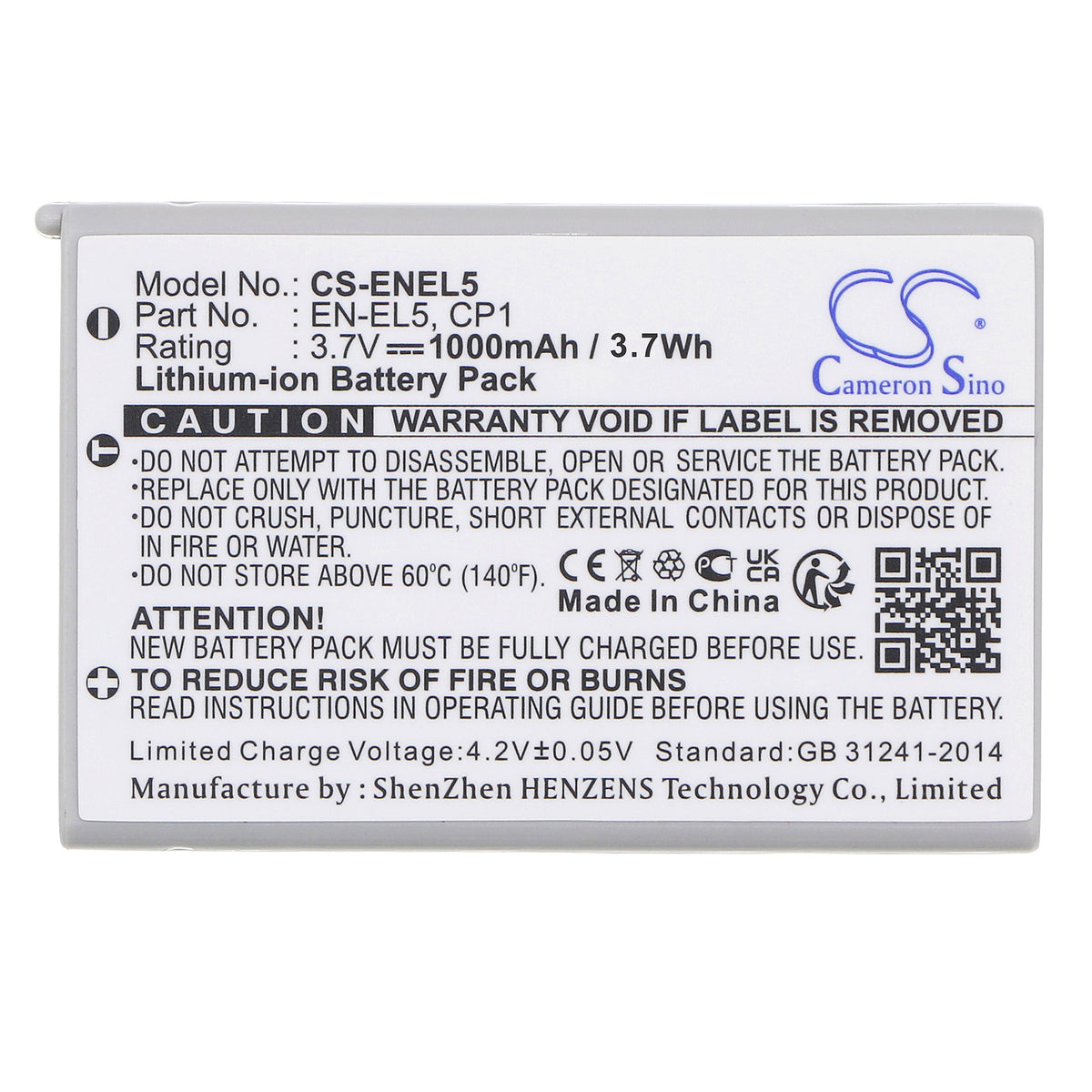 Replacement Battery for NiKon | KLICKTEL Coolpix 3700 – Camera – 1000mAh / 3.7V