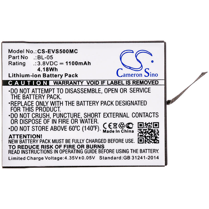 Replacement Battery for EZVIZ S5 Plus – Camera – 1100mAh / 4.18Wh / 3.8V