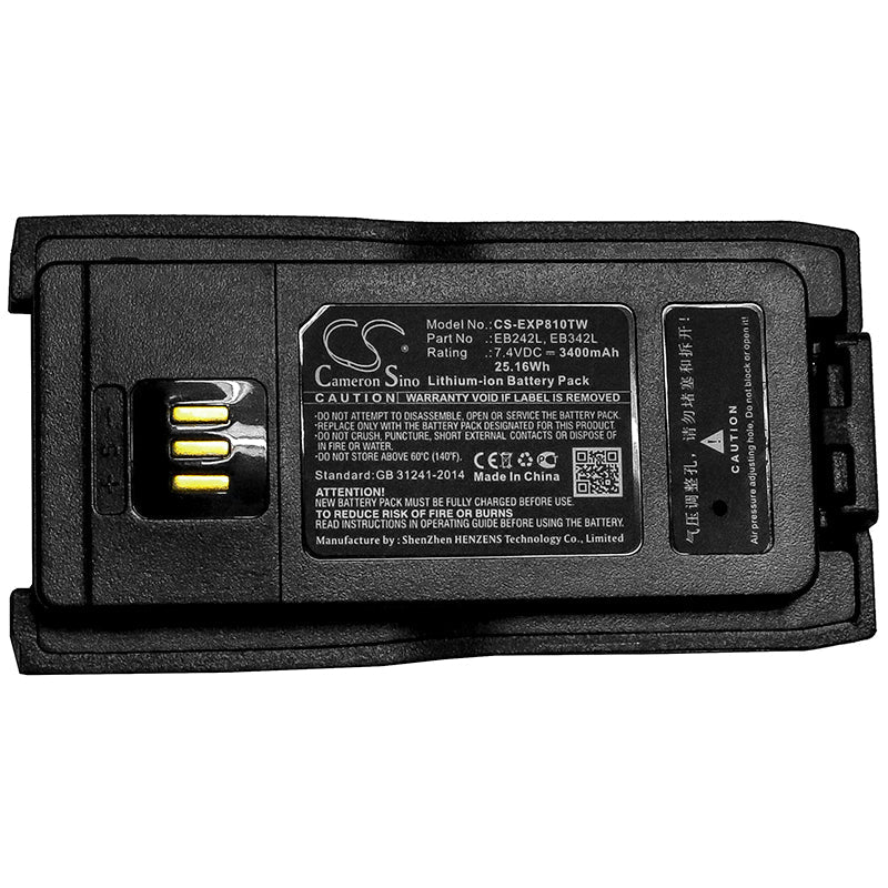 Replacement Battery for Diquea EP8000 – Two-Way Radio – 3400mAh / 25.16Wh / 7.4V