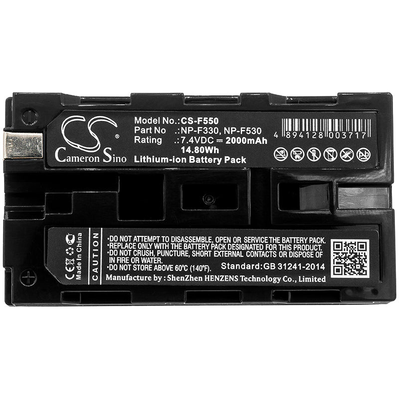 Replacement Battery for Feelworld Monitor – Camera – 2000mAh / 14.8Wh / 7.4V