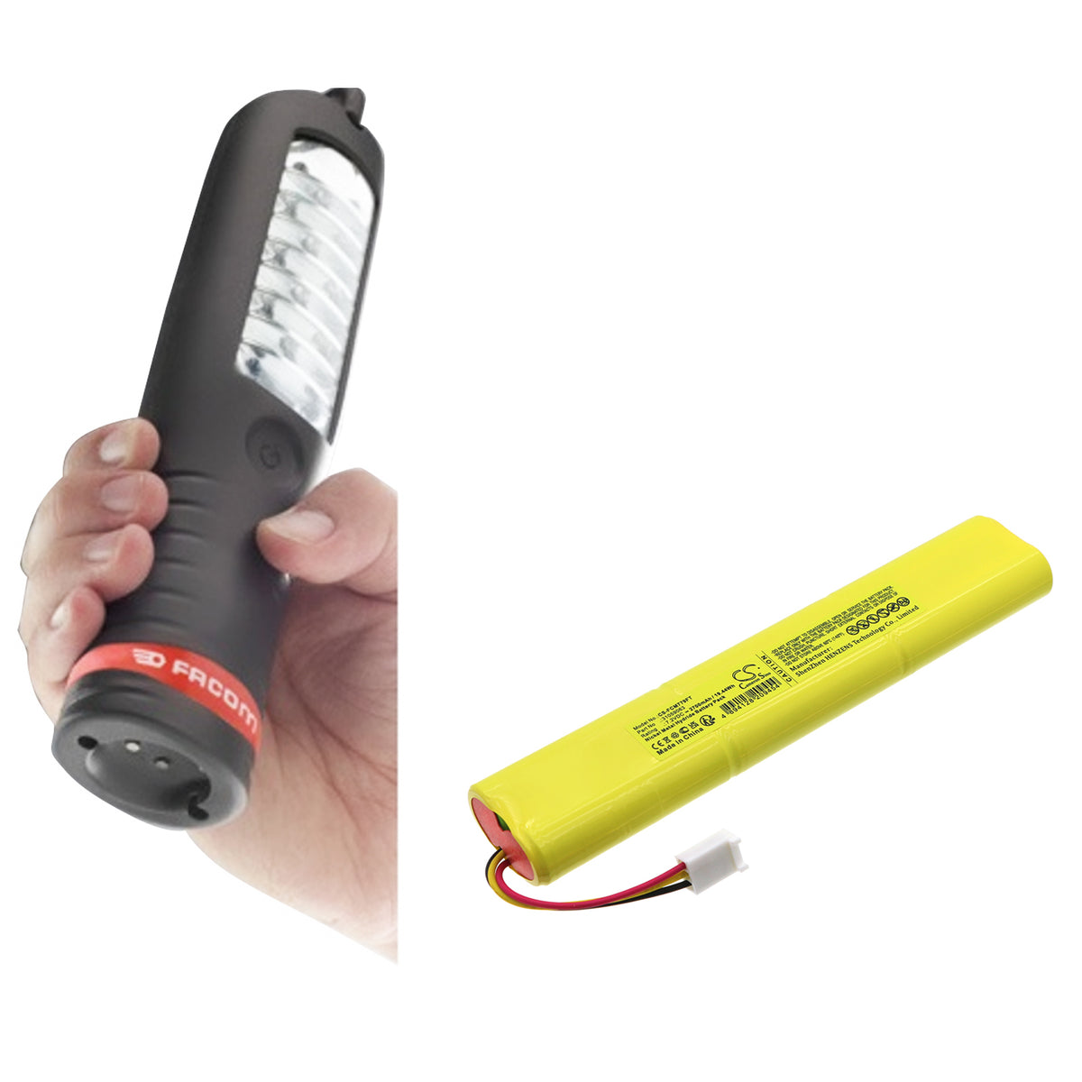 Replacement Battery for Facom 779.CL16 – Flashlight – 2700mAh / 7.2V