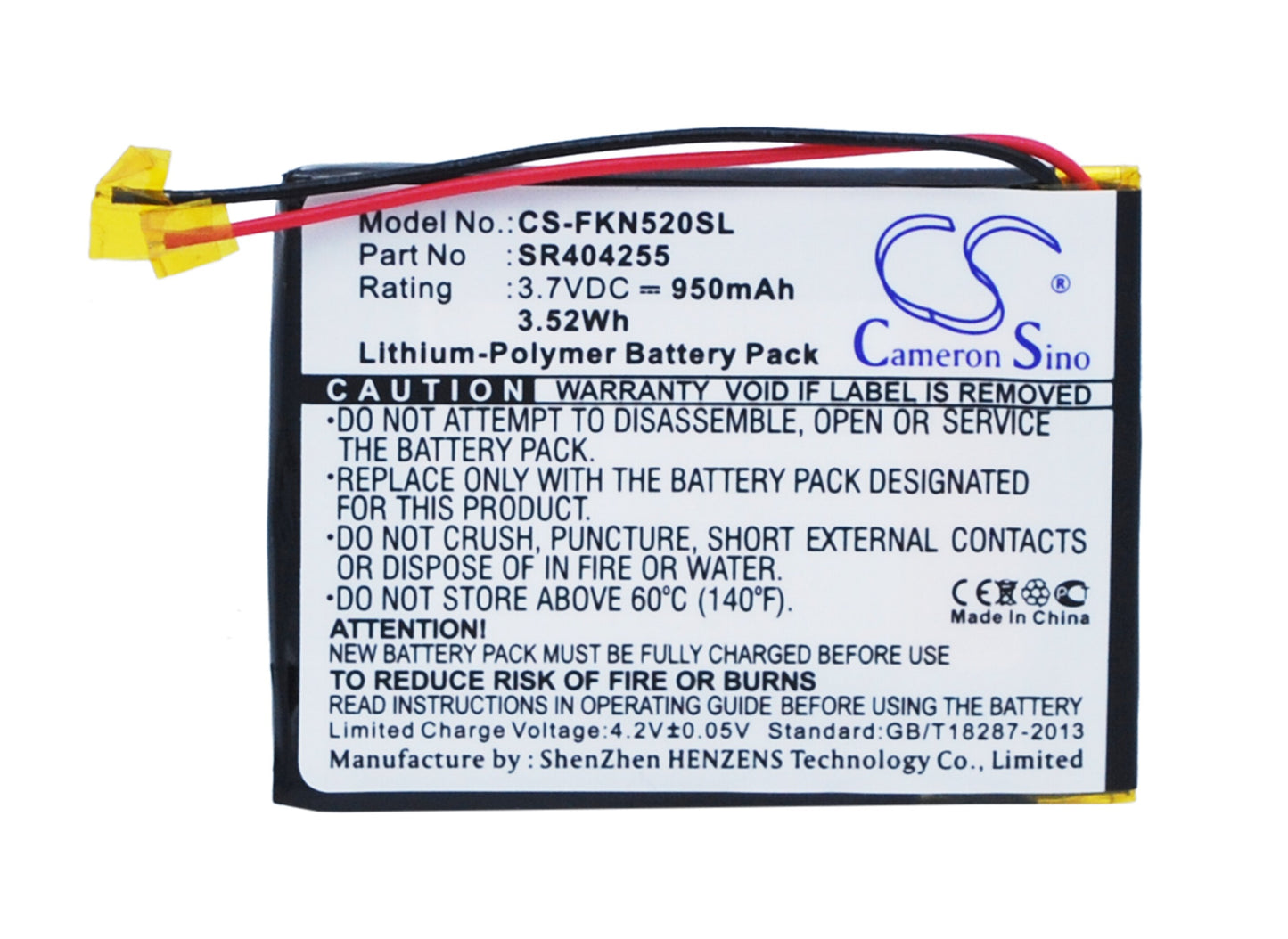 Replacement Battery for Falk Neo 520 – GPS, Navigator – 950mAh / 3.7V - image 5