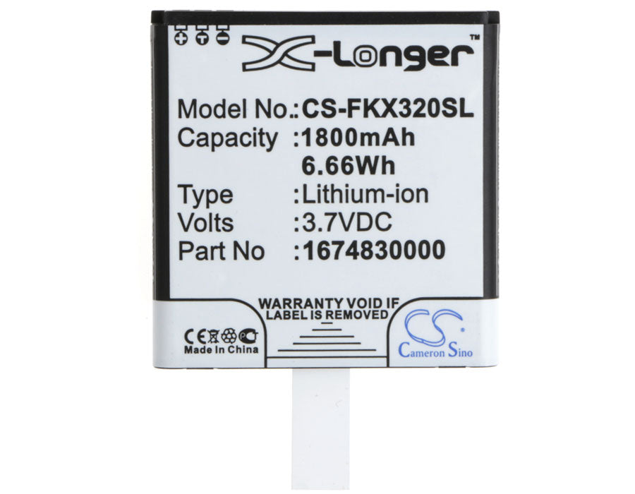 Replacement Battery for Falk IBEX 25 – GPS, Navigator – 1800mAh / 6.66Wh / 3.7V