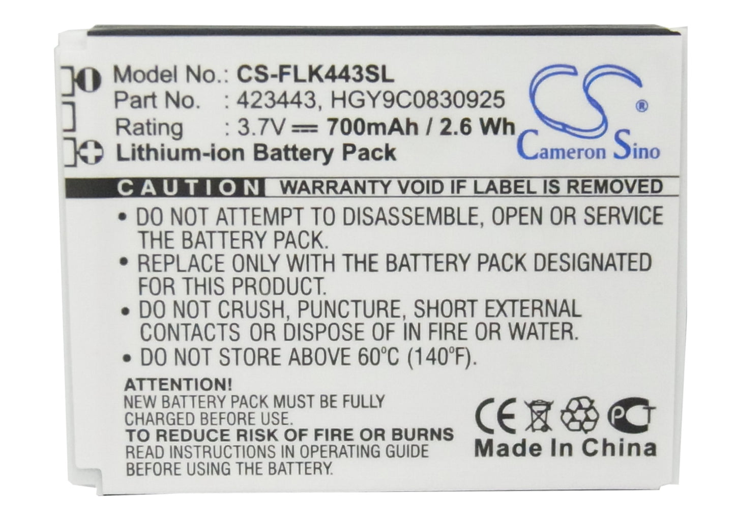 Replacement Battery for FOXLINK 423443 – Wireless Headset – 700mAh / 3.7V - image 5