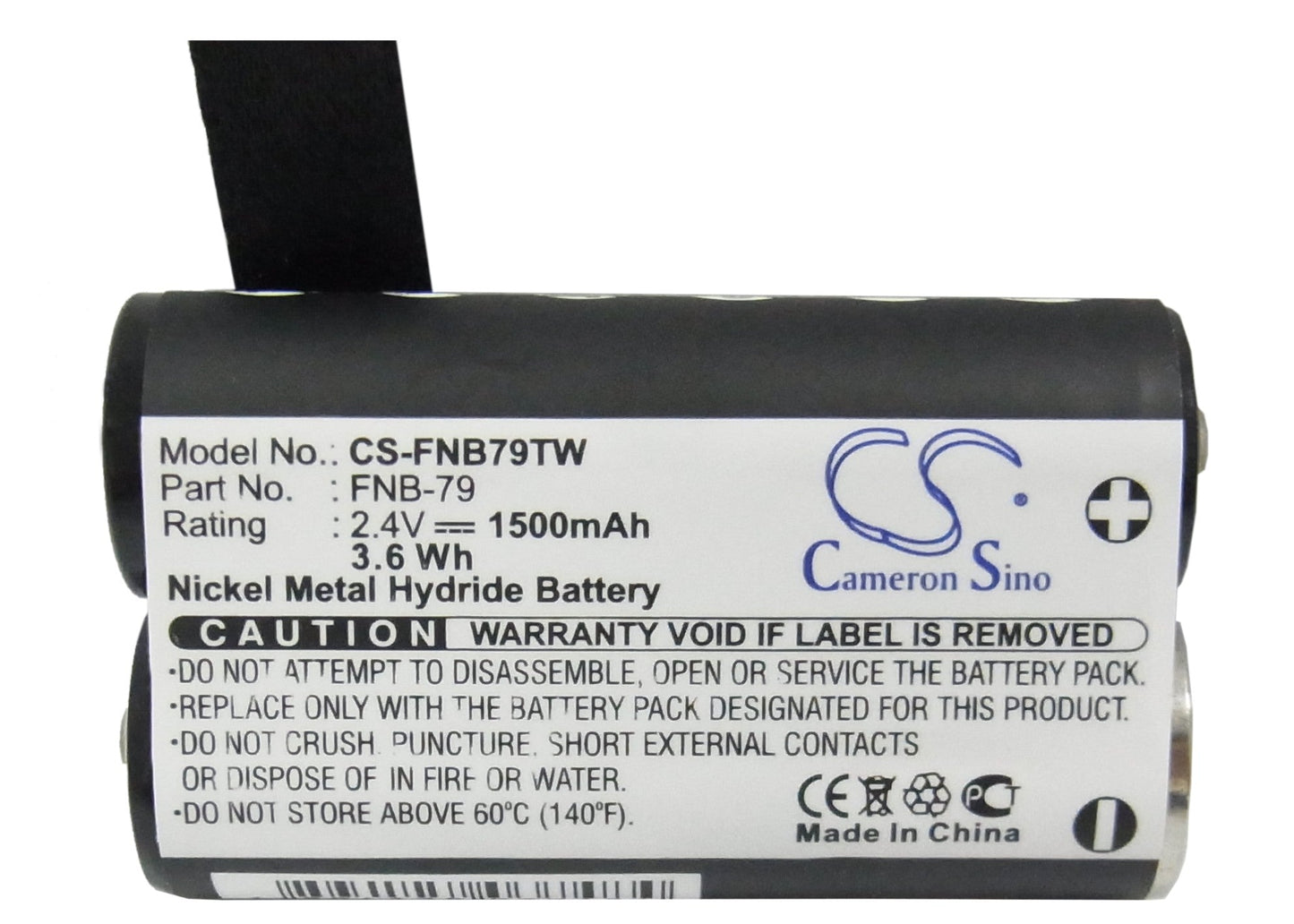 Replacement Battery for YAESU VR-120 – Two-Way Radio – 1500mAh / 3.60Wh / 2.4V