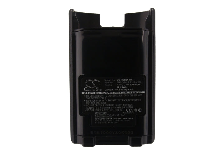 Replacement Battery for Vertex VX-600 – Two-Way Radio – 2200mAh / 16.28Wh / 7.4V