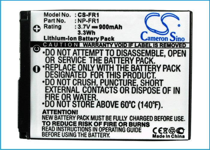 Replacement Battery for Sony Cyber-shot DSC-F88 – Camera – 900mAh / 3.33Wh / 3.7V