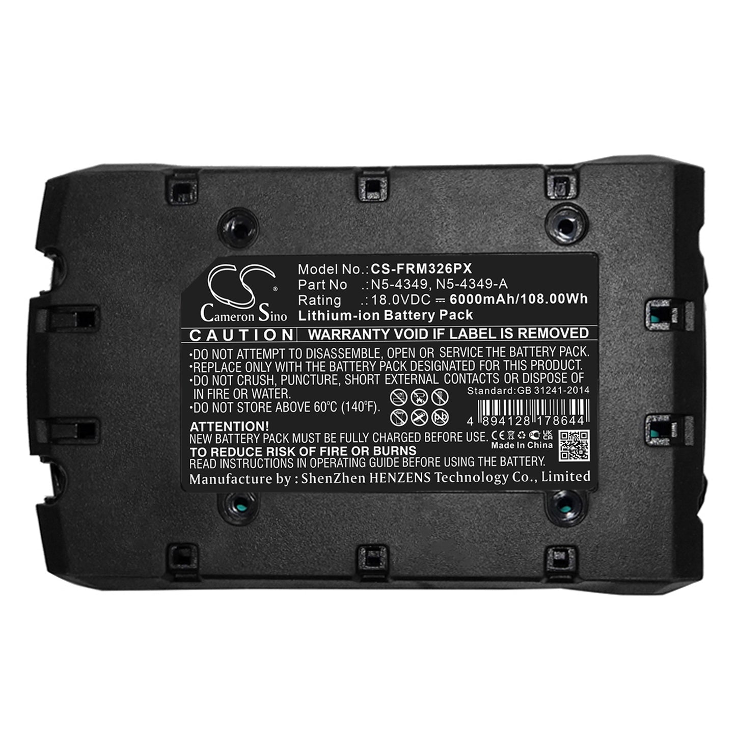 Replacement Battery for Fromm P326 – Strapping Tools – 6000mAh / 18V - image 5