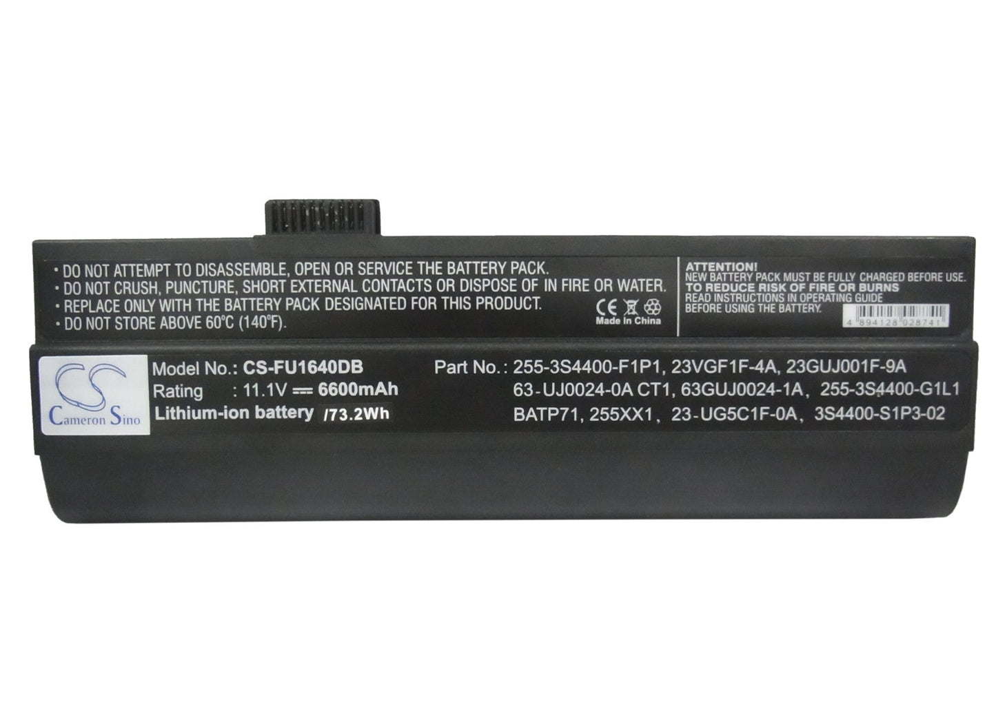 Replacement Battery for Averatec 5500 – Notebook, Laptop – 6600mAh / 11.1V