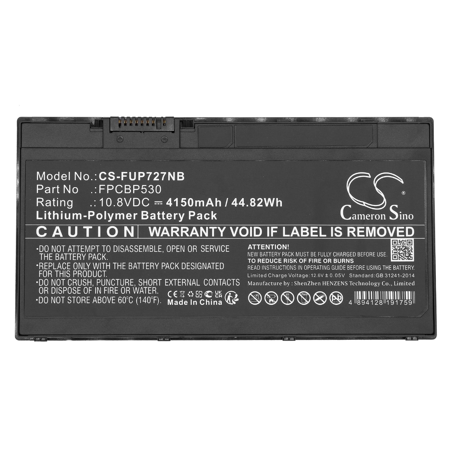 Replacement Battery for Fujitsu LifeBook U727 – Notebook, Laptop – 4150mAh / 10.8V - image 3