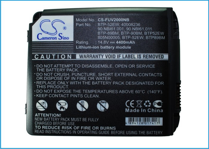 Replacement Battery for Acer | AOPEN | Fujitsu | ISSAM | Medion | Xeron L51 – Notebook, Laptop – 4400mAh / 14.4V - image 5