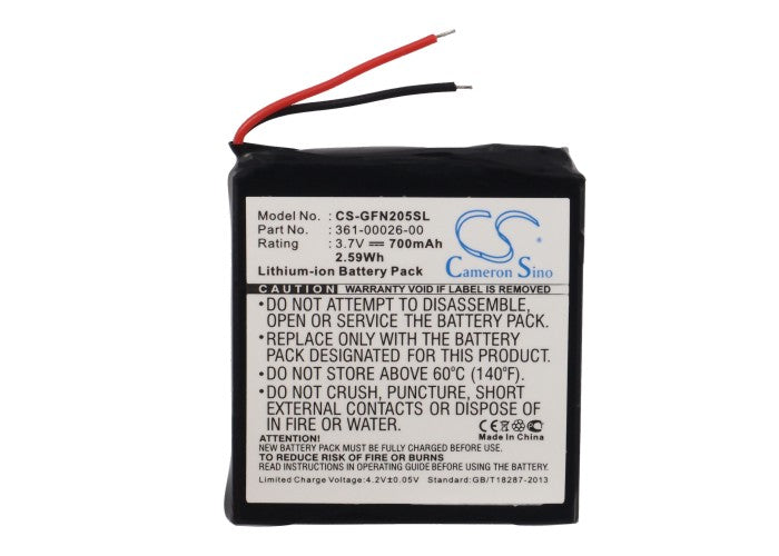Replacement Battery for Garmin forerunner 205 – GPS, Navigator – 700mAh / 2.59Wh / 3.7V