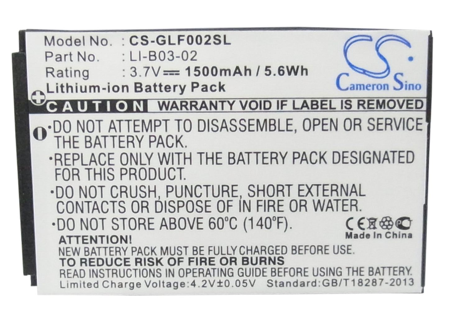 Replacement Battery for Golf Buddy GB3 – GPS, Navigator – 1500mAh / 5.55Wh / 3.7V