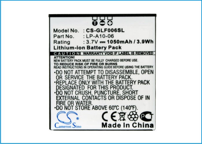Replacement Battery for Golf Buddy DSC-GB002 – GPS, Navigator – 1050mAh / 3.89Wh / 3.7V