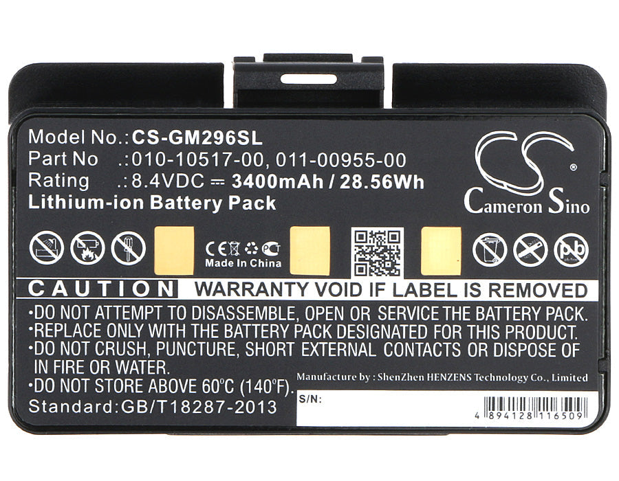 Replacement Battery for Garmin 010-00543-00 – GPS, Navigator – 3400mAh / 28.56Wh / 8.4V