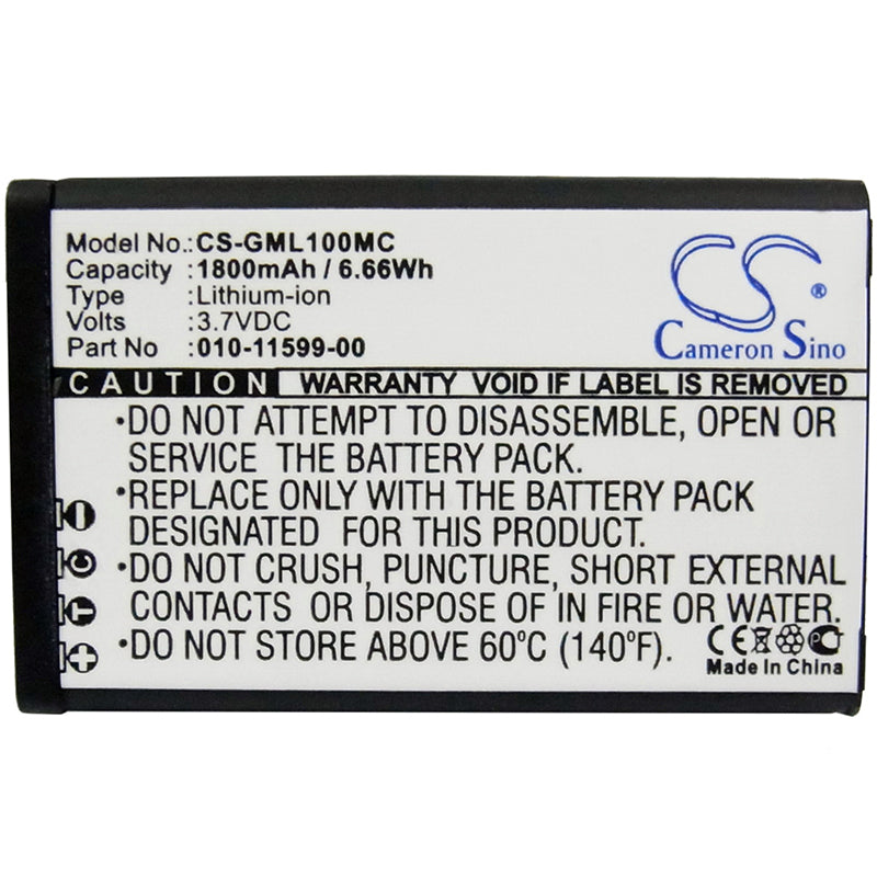 Replacement Battery for Garmin E1GR – Camera – 1800mAh / 6.66Wh / 3.7V