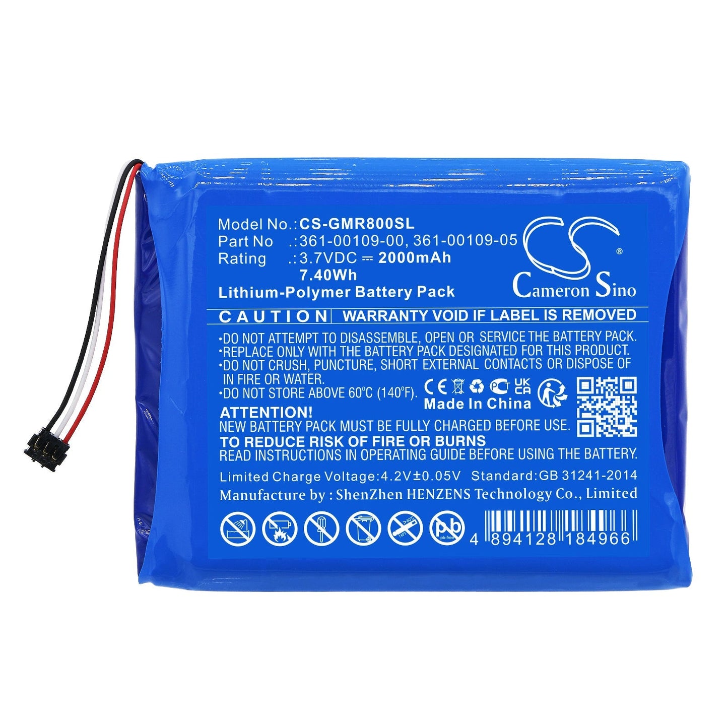 Replacement Battery for Garmin DEZL OTR800 – GPS, Navigator – 2000mAh / 3.7V - image 3