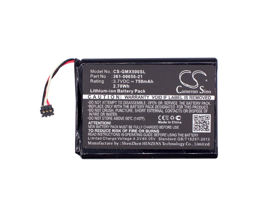 Replacement Battery for Garmin 010-01531-00 – GPS, Navigator – 750mAh / 2.78Wh / 3.7V