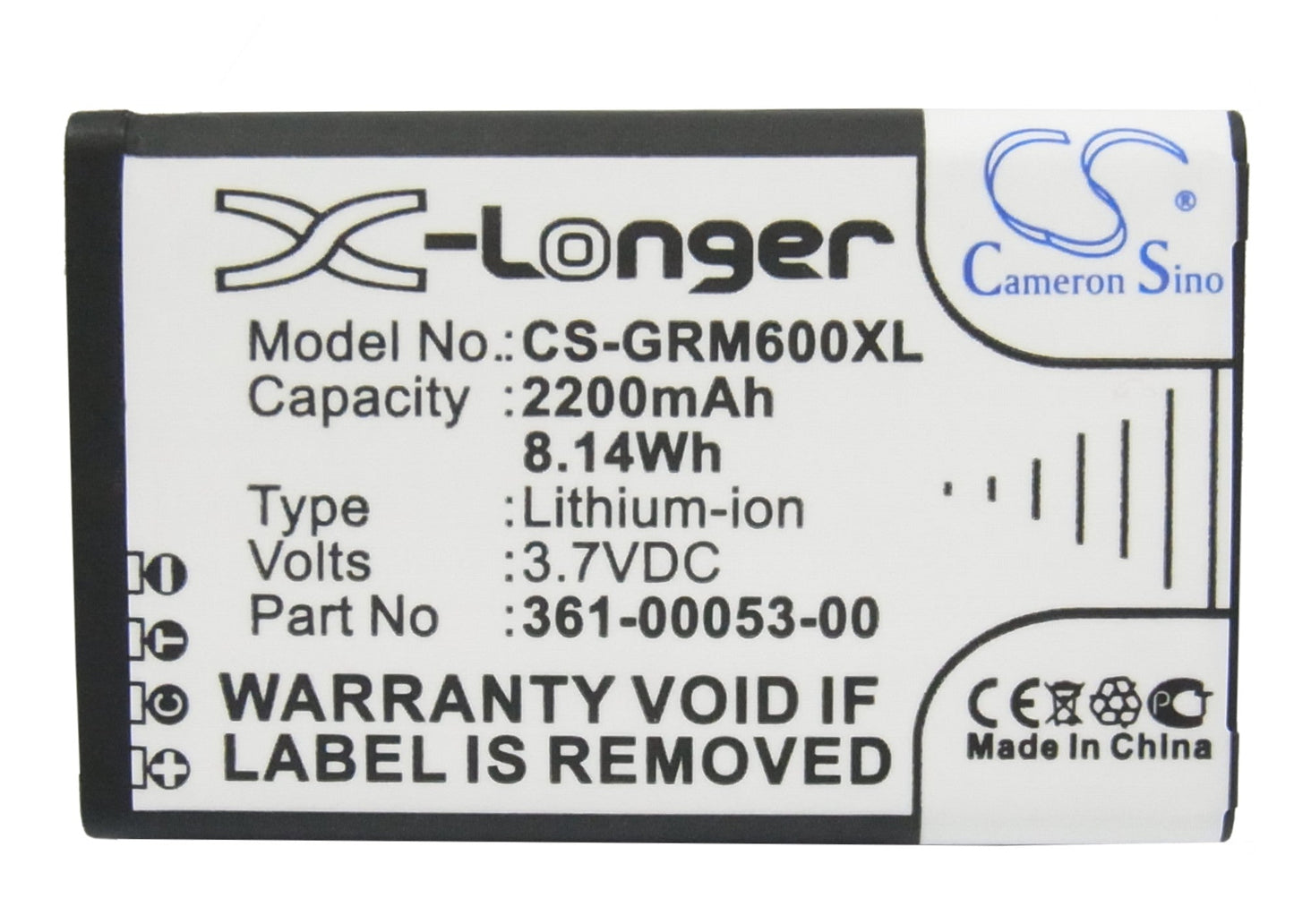 Replacement Battery for Garmin Alpha 200 – GPS, Navigator – 2200mAh / 8.14Wh / 3.7V