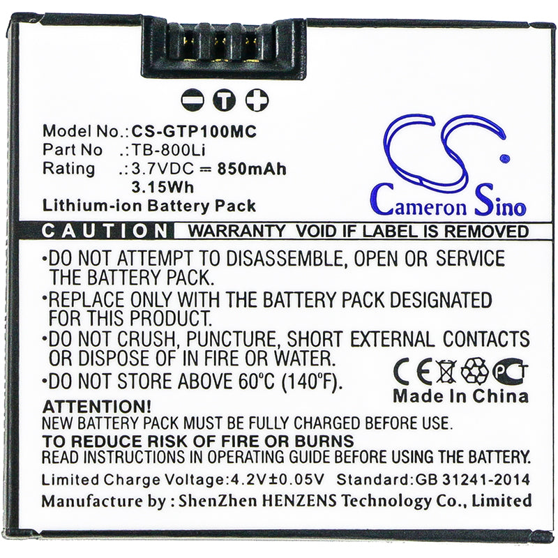 Replacement Battery for GOTOP G1 – Camera – 850mAh / 3.15Wh / 3.7V