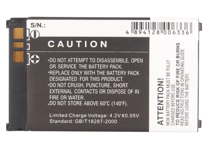 Replacement Battery for Sharp | Motorola 550SH – Mobile, SmartPhone – 950mAh / 3.7V